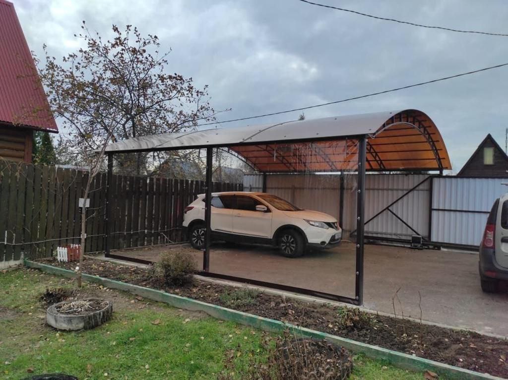 Прозрачные шторы ПВХ для навеса под автомобиль в Почепе